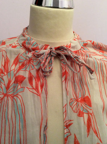 DIESEL PALE GREEN & RED PRINT COTTON DRESS SIZE M - Whispers Dress Agency - Sold - 3