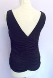 Coast Black Sleeveless Drape Top Size 14 - Whispers Dress Agency - Womens Tops - 2