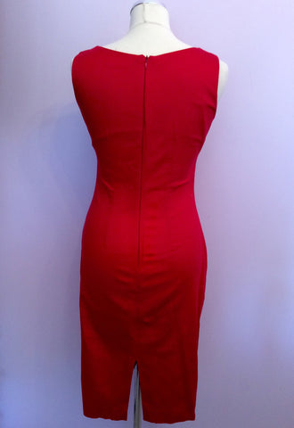 James Lakeland Red Pencil Dress Size 12 - Whispers Dress Agency - Womens Dresses - 3
