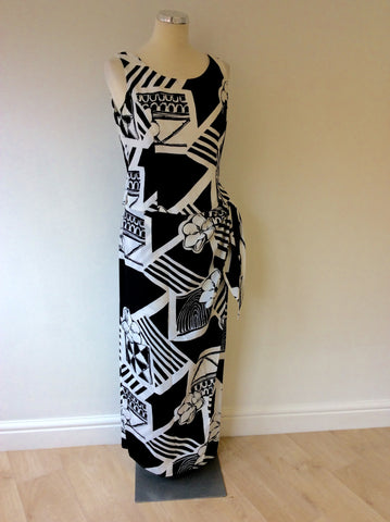 MICHEL AMBERS BLACK & WHITE JACKET, TOP & LONG WRAP SKIRT SUIT SIZE 12/14 - Whispers Dress Agency - Women suits & Tailoring - 4