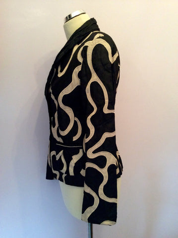 Gerry Weber Black & Beige Print Jacket Size 10 - Whispers Dress Agency - Womens Coats & Jackets - 2