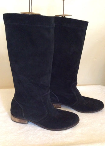 Diesel Black Suede Flat Boots Size 7/40 - Whispers Dress Agency - Sold - 3