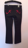 Rock & Republic Black & Red Kassandra Boot Leg Jeans Size 29 - Whispers Dress Agency - Womens Jeans - 3