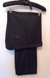 Next Black Pinstripe Wool Suit Size 42S/ 34W - Whispers Dress Agency - Mens Suits & Tailoring - 7