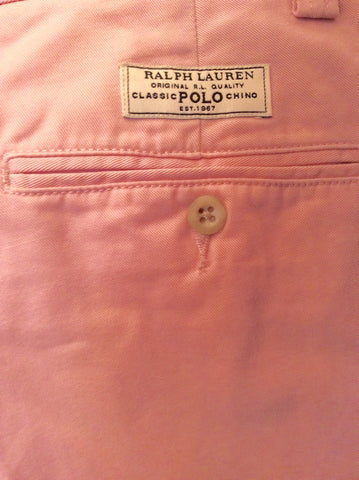 Brand New Ralph Lauren Polo Pink Cotton Chino Trousers Size 14 - Whispers Dress Agency - Sold - 3