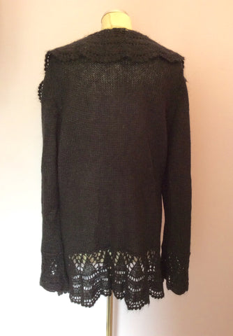 Marks & Spencer Black Tie Front Cardigan Size 20 - Whispers Dress Agency - Sold - 2