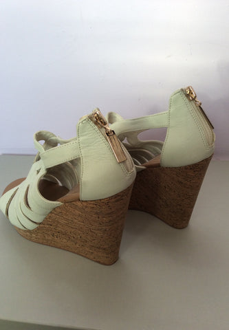 Brand New Carvela White Wedge Heel Sandals Size 3.5/36 - Whispers Dress Agency - Sold - 3