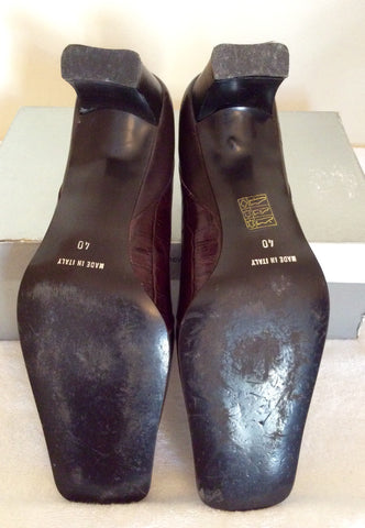 Nine West Brown Leather Buckle Strap Heels Size 7/40 - Whispers Dress Agency - Womens Heels - 6