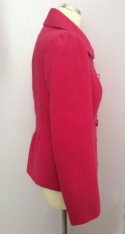 Marks & Spencer Fushia Pink Jacket Size 10 - Whispers Dress Agency - Womens Coats & Jackets - 2
