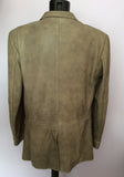 BRAND NEW OLIVER SWEENEY FOUNTAIN GREY (DARK BEIGE) SOFT LEATHER JACKET SIZE XL - Whispers Dress Agency - Mens Coats & Jackets - 3