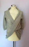 ALL SAINTS SILVER GREY JOSEE TWIST FRONT JUMPER SIZE XS/S - Whispers Dress Agency - Womens Knitwear - 2