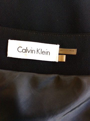 CALVIN KLEIN BLACK ONE SHOULDER OCCASION DRESS SIZE 12 - Whispers Dress Agency - Womens Dresses - 5