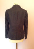 Boden Dark Blue Pinstripe Linen Trouser Suit Size 10/14 - Whispers Dress Agency - Womens Suits & Tailoring - 4