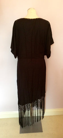NEW MONSOON BLACK KAFTAN/ SUNDRESS SIZE L - Whispers Dress Agency - Sold - 3