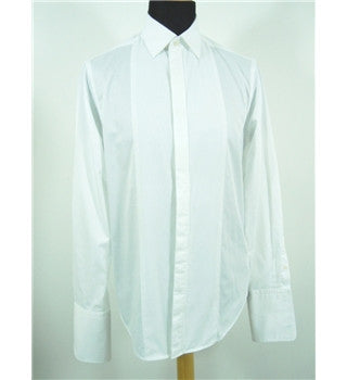Brand New Jaeger White Dress Double Cuff Shirt Size 16" - Whispers Dress Agency - Mens Formal Shirts - 3