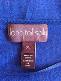 BRAND NEW LONG TALL SALLY ROYAL BLUE & WHITE BEADED CARDIGAN SIZE XL - Whispers Dress Agency - Sold - 3
