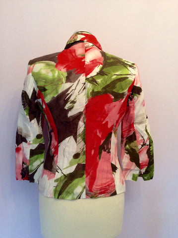 Gerry Weber Floral Print Cotton Jacket Size 10 - Whispers Dress Agency - Womens Coats & Jackets - 3