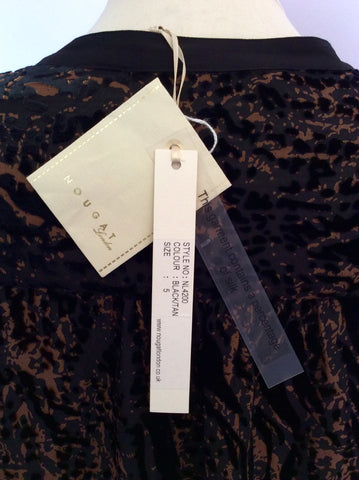 Brand New Nougat Brown & Black Print Tunic Top Size 5 UK L/XL - Whispers Dress Agency - Womens Tops - 4