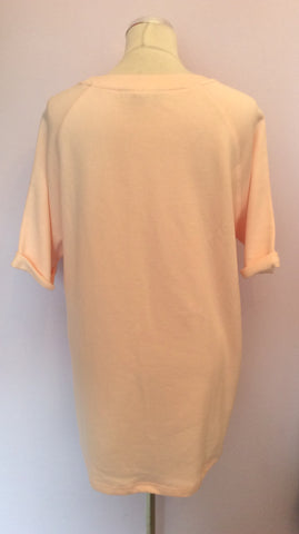 BRAND NEW LONG TALL SALLY PALE PEACH NYC SWEATSHIRT TOP SIZE L - Whispers Dress Agency - Womens Activewear - 2
