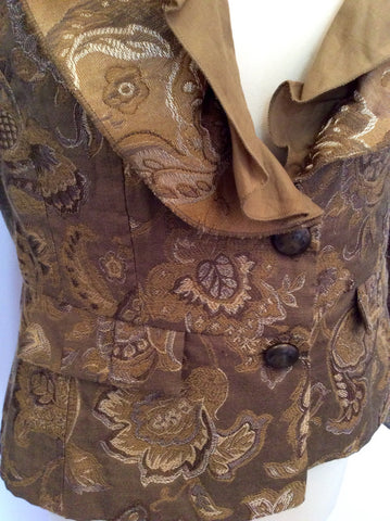 Fransa Olive Green Tapestry Print Jacket Size 40 UK 12 - Whispers Dress Agency - Sold - 2