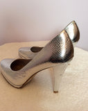 Marks & Spencer Silver Snakeskin Heels Size 6.5/39 - Whispers Dress Agency - Sold - 4