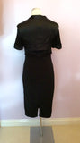 Karen Millen Black Bolero Top Pencil Dress Size 12 - Whispers Dress Agency - Womens Dresses - 3