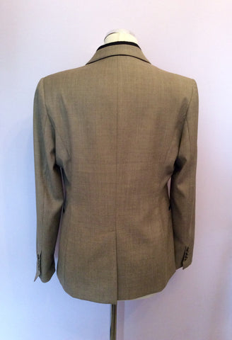 Whistles Beige & Black Trim Jacket & Crop Trouser Suit Size 12 - Whispers Dress Agency - Womens Suits & Tailoring - 4