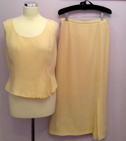 Presen De Luxe Lemon Long Skirt, Top & Jacket Size 12/14 - Whispers Dress Agency - Womens Suits & Tailoring - 5