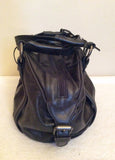 Francesco Biasia Black Leather Hand Bag - Whispers Dress Agency - Sold - 4