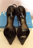 Brand New Paco Gil Black Satin Lace Up Leg Heels Size 7/40 - Whispers Dress Agency - Womens Heels - 4
