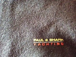 Paul & Shark Yachting Watershed Dark Blue Zip Neck Wool Jumper Size M - Whispers Dress Agency - Sold - 3