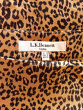 LK Bennett Leopard Print Silk Skirt Size 14 - Whispers Dress Agency - Sold - 2
