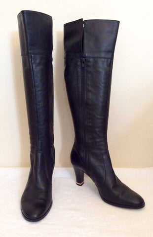 Roberto Vianni Black Soft Leather Boots Size 4/37 - Whispers Dress Agency - Womens Boots - 1
