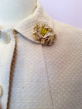 Brand New Sticky Fingers Lemon / Natural Cotton Blend Occasion Coat Size 10 - Whispers Dress Agency - Sold - 2