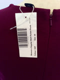 BRAND NEW LANDSEND BURGUNDY WELT POCKET PONTE DRESS SIZE 16 - Whispers Dress Agency - Womens Dresses - 3