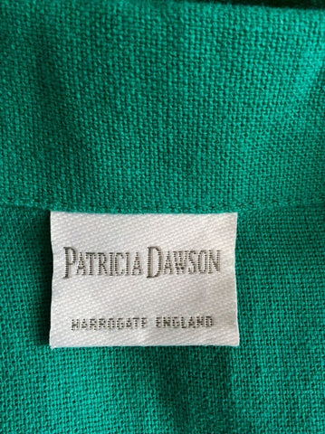 Brand New Patricia Dawson Of Harrogate Green Cotton & Linen Trouser Suit Size L - Whispers Dress Agency - Womens Suits & Tailoring - 4