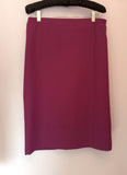 Berkertex Dark Pink Skirt & Jacket / Top Suit Size 12 - Whispers Dress Agency - Sold - 4