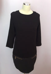 Firetrap Black 3/4 Sleeve Shift Dress Size S - Whispers Dress Agency - Womens Dresses - 1