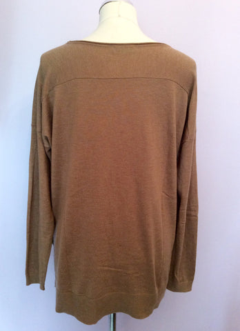 Whistles Light Brown Oversize Jumper Size M - Whispers Dress Agency - Womens Knitwear - 2