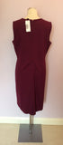 BRAND NEW LANDSEND BURGUNDY WELT POCKET PONTE DRESS SIZE 16 - Whispers Dress Agency - Womens Dresses - 2