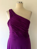 COAST PURPLE ONE SHOULDER MAXI DRESS SIZE 12 - Whispers Dress Agency - Womens Dresses - 2