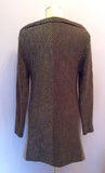 Made In Italy Brown, Black & Beige Long Cardigan Size S/M - Whispers Dress Agency - Womens Knitwear - 2