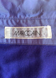MARCCAIN PURPLE COLLARED STRETCH JERSEY DRESS SIZE N2 UK 10 - Whispers Dress Agency - Sold - 4