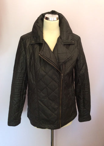 Marks & Spencer Black Quilted Lightly Padded Jacket Size 10 - Whispers Dress Agency - Womens Coats & Jackets - 1