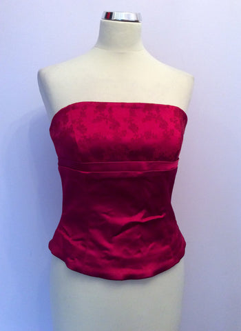 Coast Red Satin Bustier Top & Long Evening Skirt Size 10/12 - Whispers Dress Agency - Sold - 2