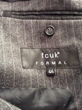 Smart FCUK Formal Grey Pinstripe 100% Wool Suit Size 44R/38W - Whispers Dress Agency - Mens Suits & Tailoring - 6