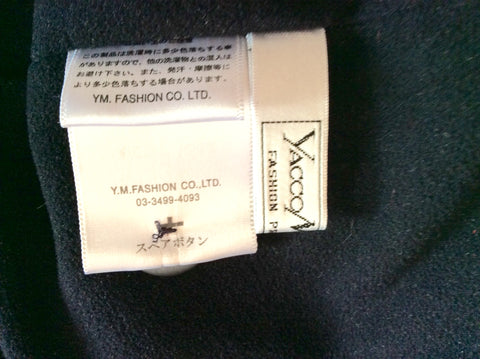 Japanese Designer Yacco Maricard Charcoal/Black Mac/Coat One Size - Whispers Dress Agency - Sold - 5