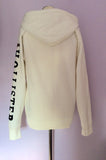 Brand New Hollister White Hooded Sweatshirt Top Size Medium - Whispers Dress Agency - Sold - 3