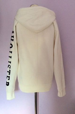 Brand New Hollister White Hooded Sweatshirt Top Size Medium - Whispers Dress Agency - Sold - 3