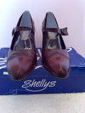 Shellys Dark Brown Antik Leather Dolly Shoes Size 7/41 - Whispers Dress Agency - Sold - 2